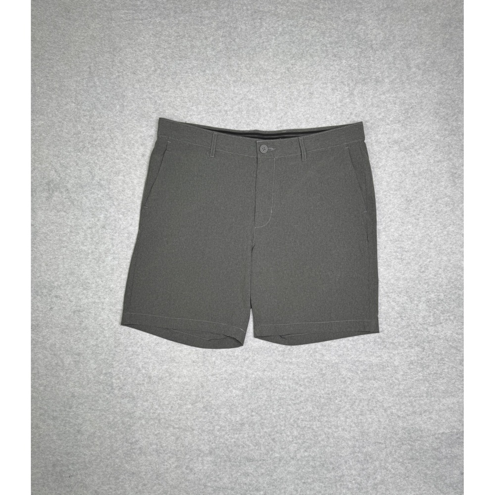 Tommy Bahama Boracay Island Chino Gray Heather Stretch Shorts Mens 35 Vacation